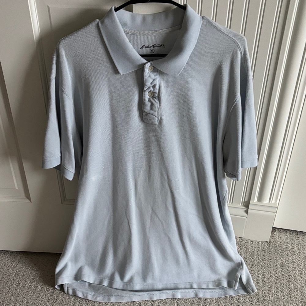 Eddie Bauer Light Blue Polo Shirt Men’s Size XL Tall